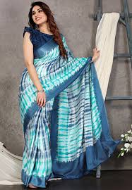 Dyed Nylon X Cotton Sarees